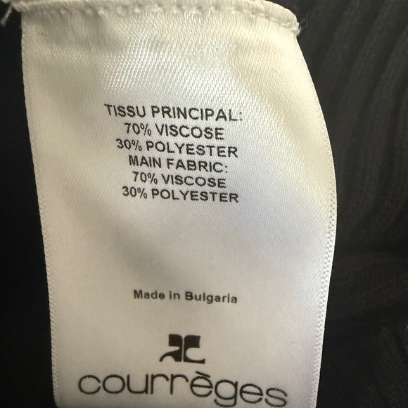 COURREGES KNITWEAR BLACK SIZE M - Picture 5 of 5